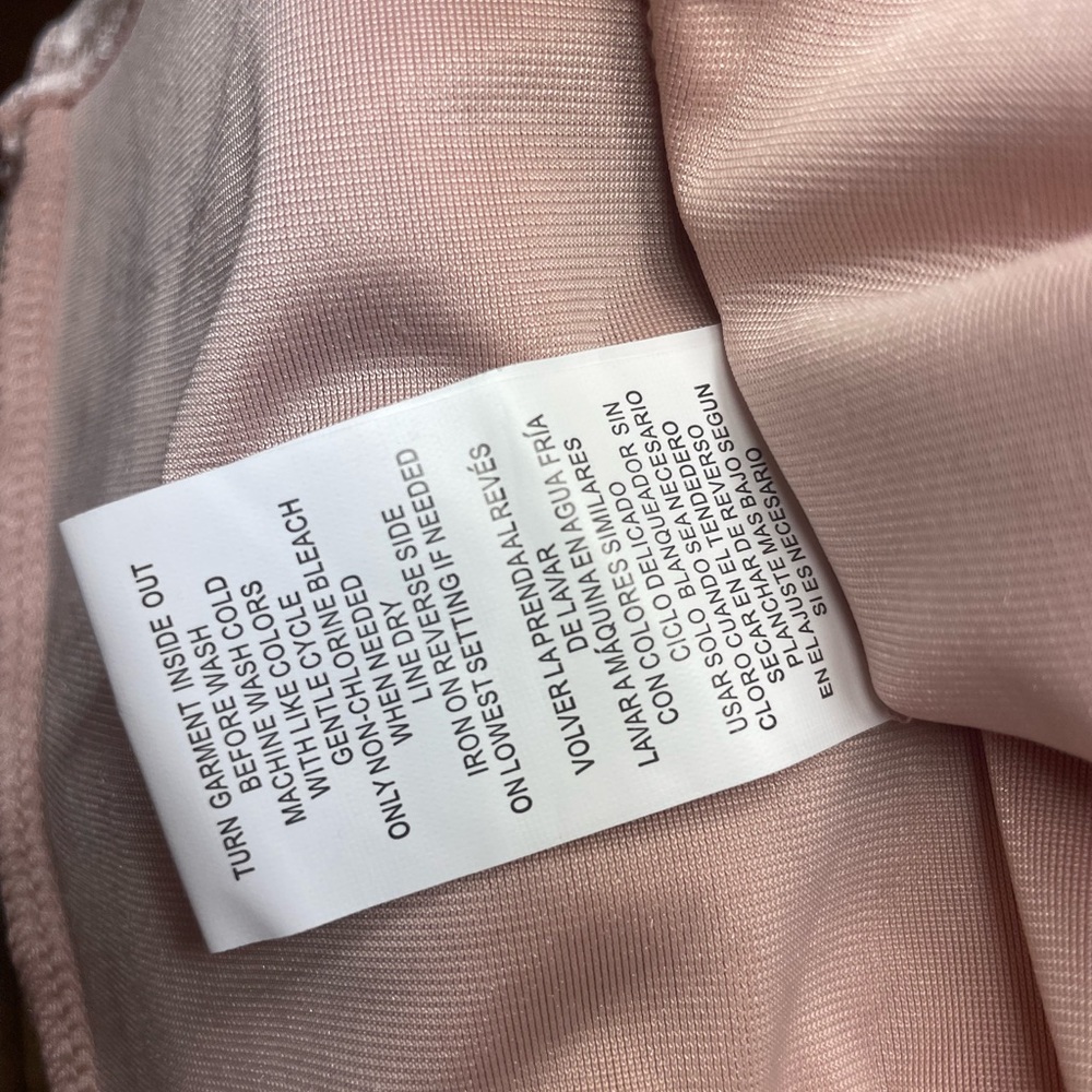 Blush Pink Crushed Velvet Mini Dress - Picture 5 of 6